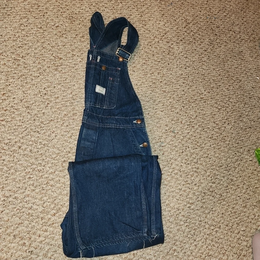 Vintage Big Mac Square Bak Denim Dungaree Workwear Overalls